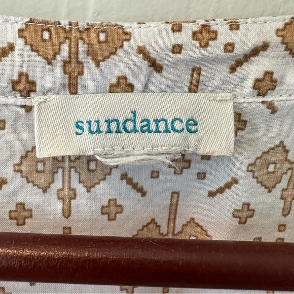 Sundance Long Sleeve Pink/White Pure Cotton Blouse M - Picture 3 of 4